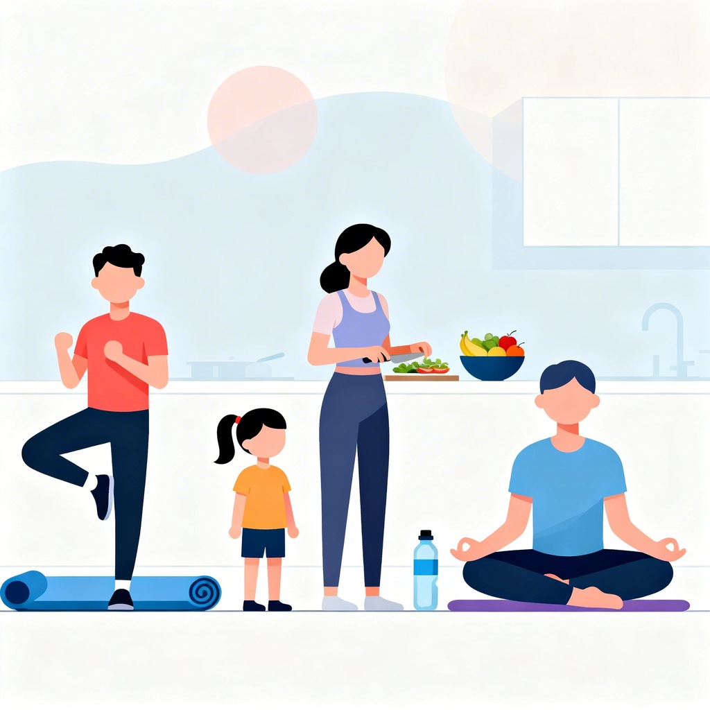 Veselības rutīnas ģimenēm